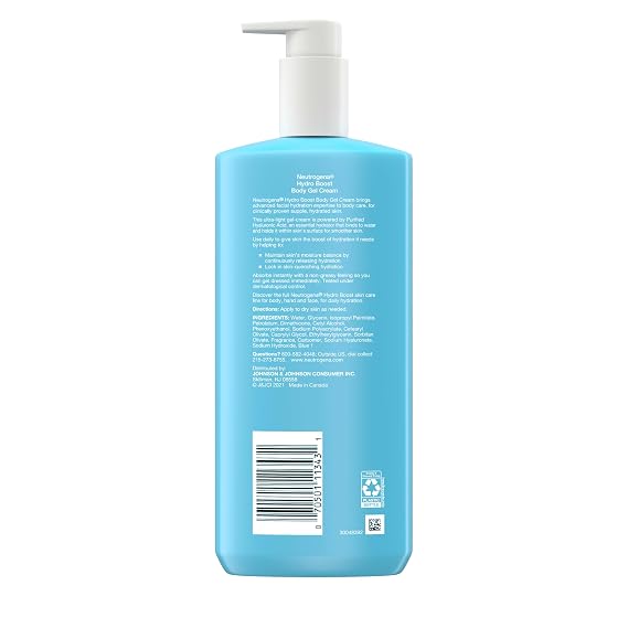 Neutrogena Hydro Boost Body Lotion Gel Cream, 2 x 16 oz
