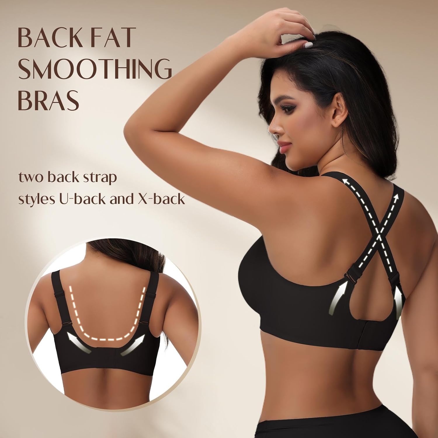 Wireless Comfy Bra for Women, V Mesh Full Coverage T-Shirt Bra Supportive Bralette No Underwire Seamless Sports Bras - Image 5