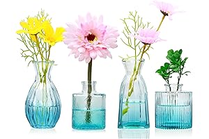 Mapoxy Contemporary Vintage Window Vase in Economic Blue