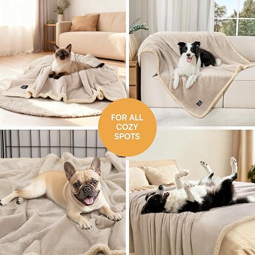 Miniatura 6 de Manta impermeable para mascotas, manta para perros a prueba de líquidosorina para sofá, cama, sofá, funda protectora de muebles de forro polar