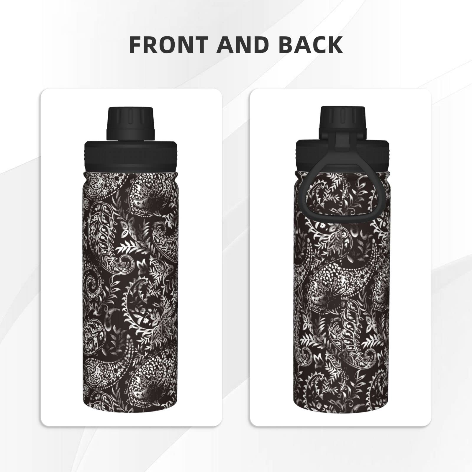 Amazon.co.jp: Flower Pattern Paisley Pattern (2) Water Bottle