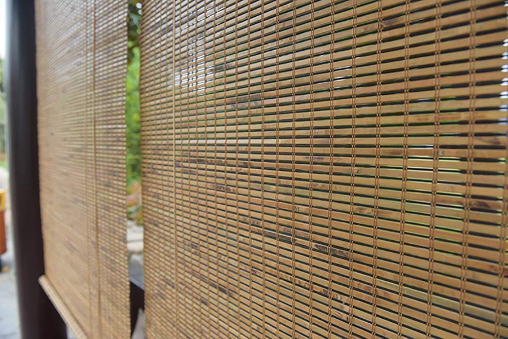 Zewnętrzne rolety zwijane, Zewnętrzna kurtyna zwijana na pokład podwórka altana Pergola Balkon Patio Ganek Garaż, 85 Cm / 105 Cm / 125 Cm / 145 Cm Szerokość