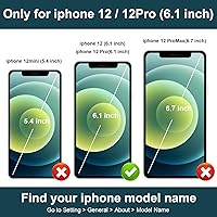 Vista 2 de Folosu Funda compatible con iPhone 12/12 Pro con soporte para tarjetas, rotación de 360°, soporte de anillo de dedo con función atril, protección