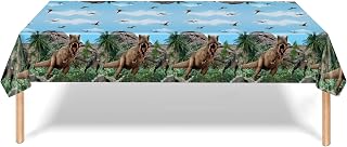 YOVECATHOU 3 Pack Dinosaur Tablecloths Dinosaur Table Cover for Birthday Dinosaur Theme Party Baby Shower