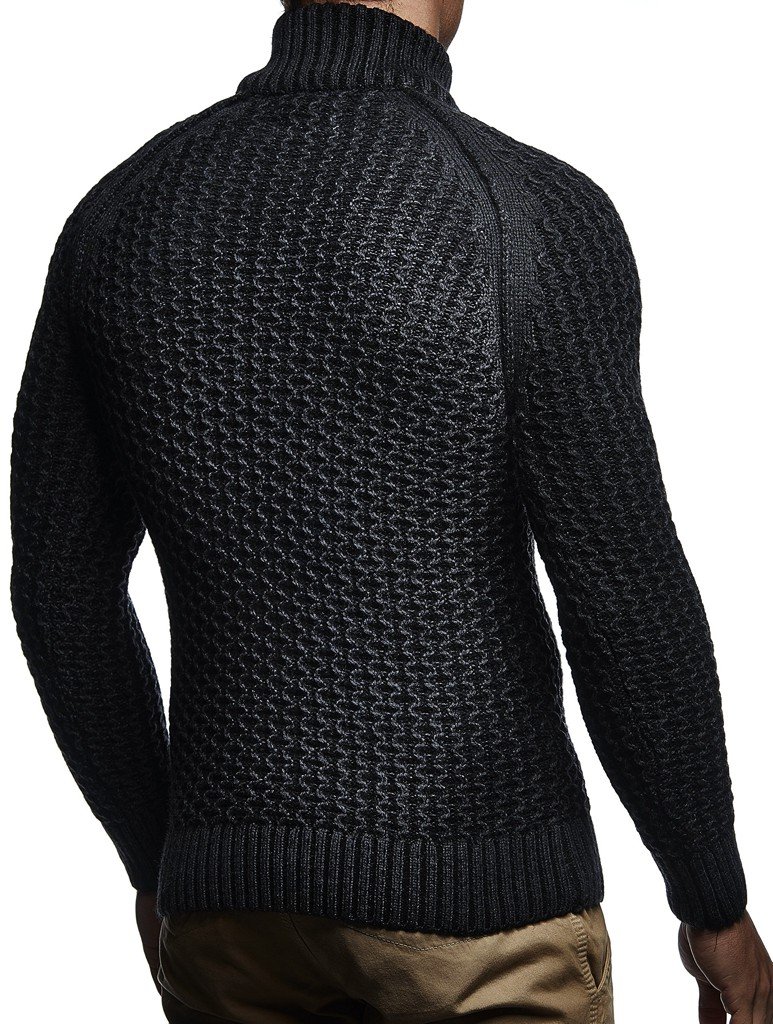Leif Nelson Dolcevita Maglione Uomo Felpa a Maglia LN-5295