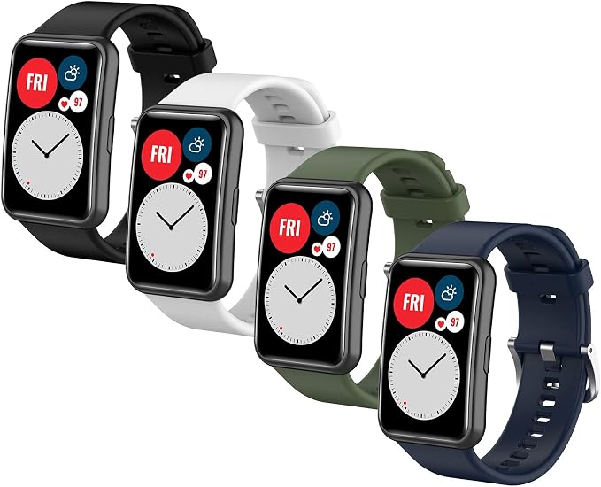 MIJOBS Cinturino di Ricambio per Huawei Watch Fit, Braccialetto Sportivo  Impermeabile e Traspirante, Cinturino in Silicone Compatibile con Cinturino  Huawei Watch Fit : Amazon.it: Elettronica