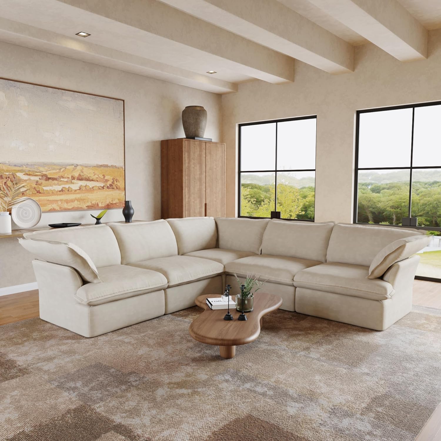 Acme Furniture WINDAN SOFA ベージュ Acme Furniture WINDAN SOFA ベージュ Acme Furniture Sofa (w/5