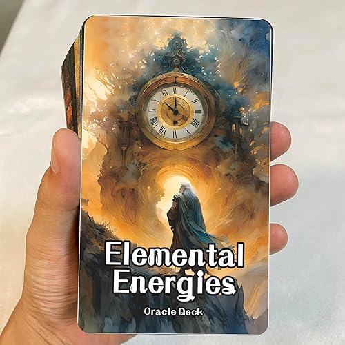 Miniatura 5 de Elemental Energies Oracle Tarot, cartas Oracle y cartas de tarot para principiantes, baraja de cartas Oracle, esta baraja cubre los elementos de