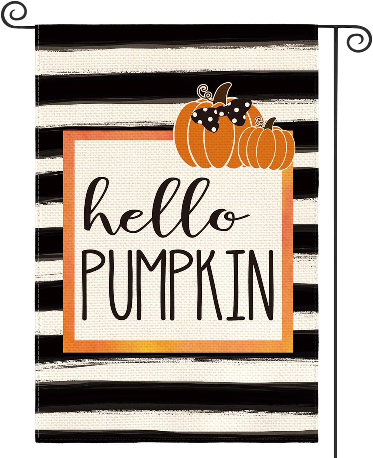AVOIN colorlife Hello Pumpkin Fall Garden Flag 12x18 Inch