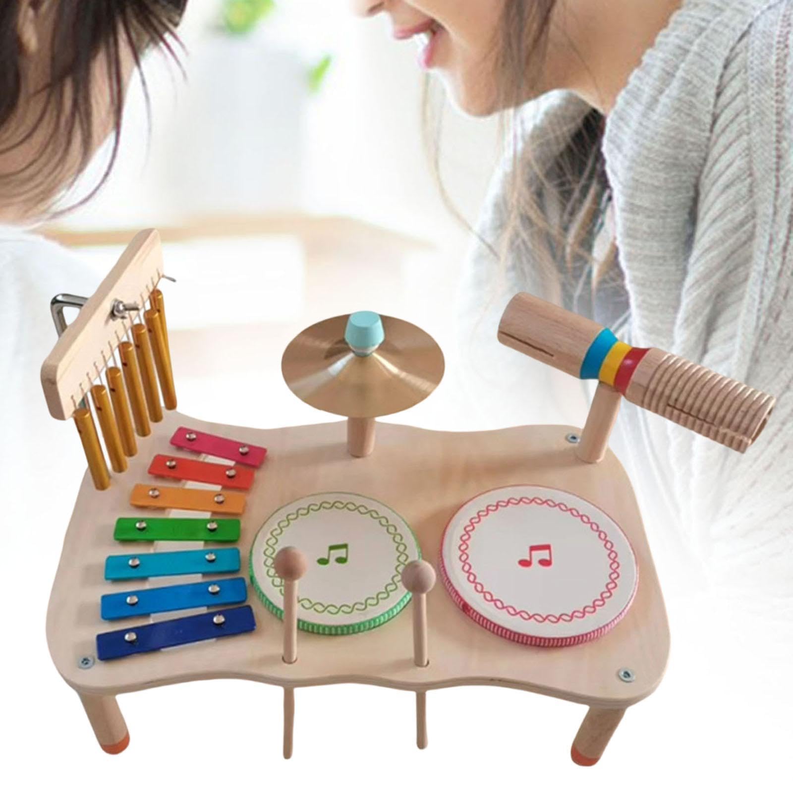 Colcolo Kit Batteria Xilofono per Bambini (Ragazze E Ragazzi dai 3 Ai 6 Anni) - Regalo