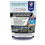 Drain Field Cleaner Tablets by Dr Pooper. Clears Septic Tanks and Drain Fields of Tough Clogs, Scum, Sludge AND Eliminates Odors FAST - Aerobic & Anaerobic Systems - Easy to Use, Just Flush.