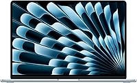 Apple 2025 MacBook Air 15.3-inch M4 Laptop: 16GB RAM, 256GB SSD, Sky Blue, Apple Intelligence, 18hr Battery