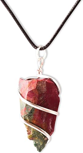 YATSKIA Black Tourmaline Necklace - Tourmaline Necklace - Healing Spiritual Crystal Necklaces - Black Tourmaline Jewelry - Raw Crystal Necklace