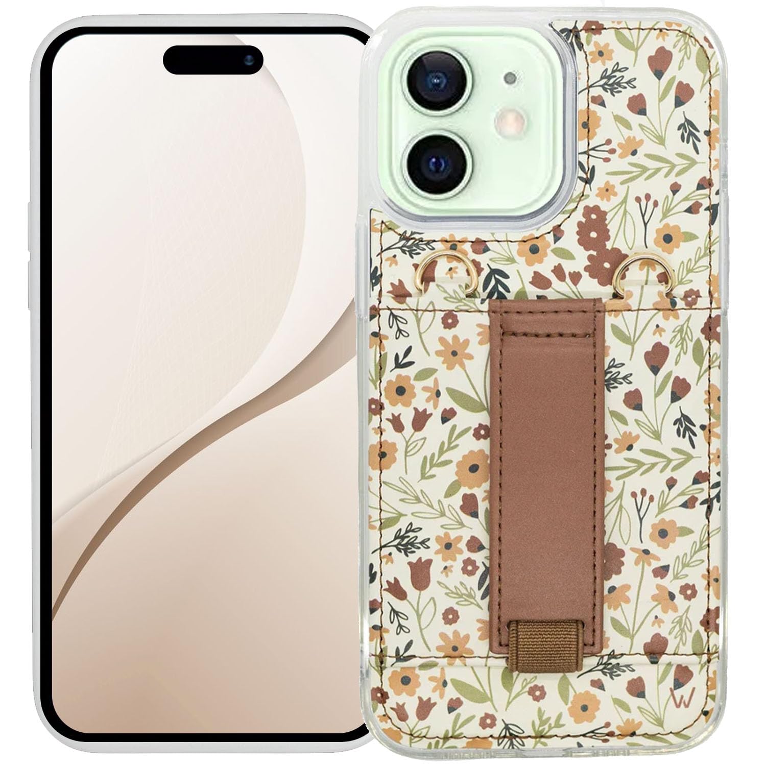 Walli Cases For 13 Case Aesthetic Wallet Phone Case Card Holder Securely Holds Up To 2 Cards Cute  Phone Cover For Women Fits  13 With Kickstand And Finger Strap P 199305060 - View #4