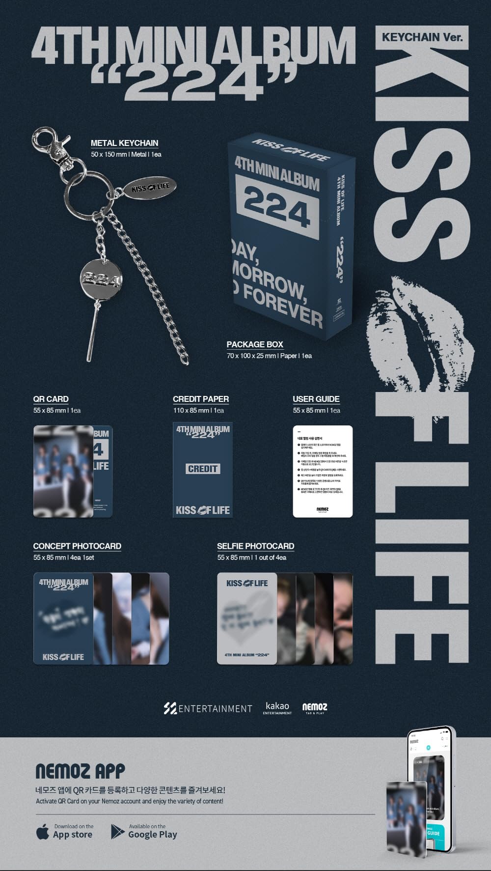KISS OF LIFE 224 [Keychain Ver.] 4th Mini Album
