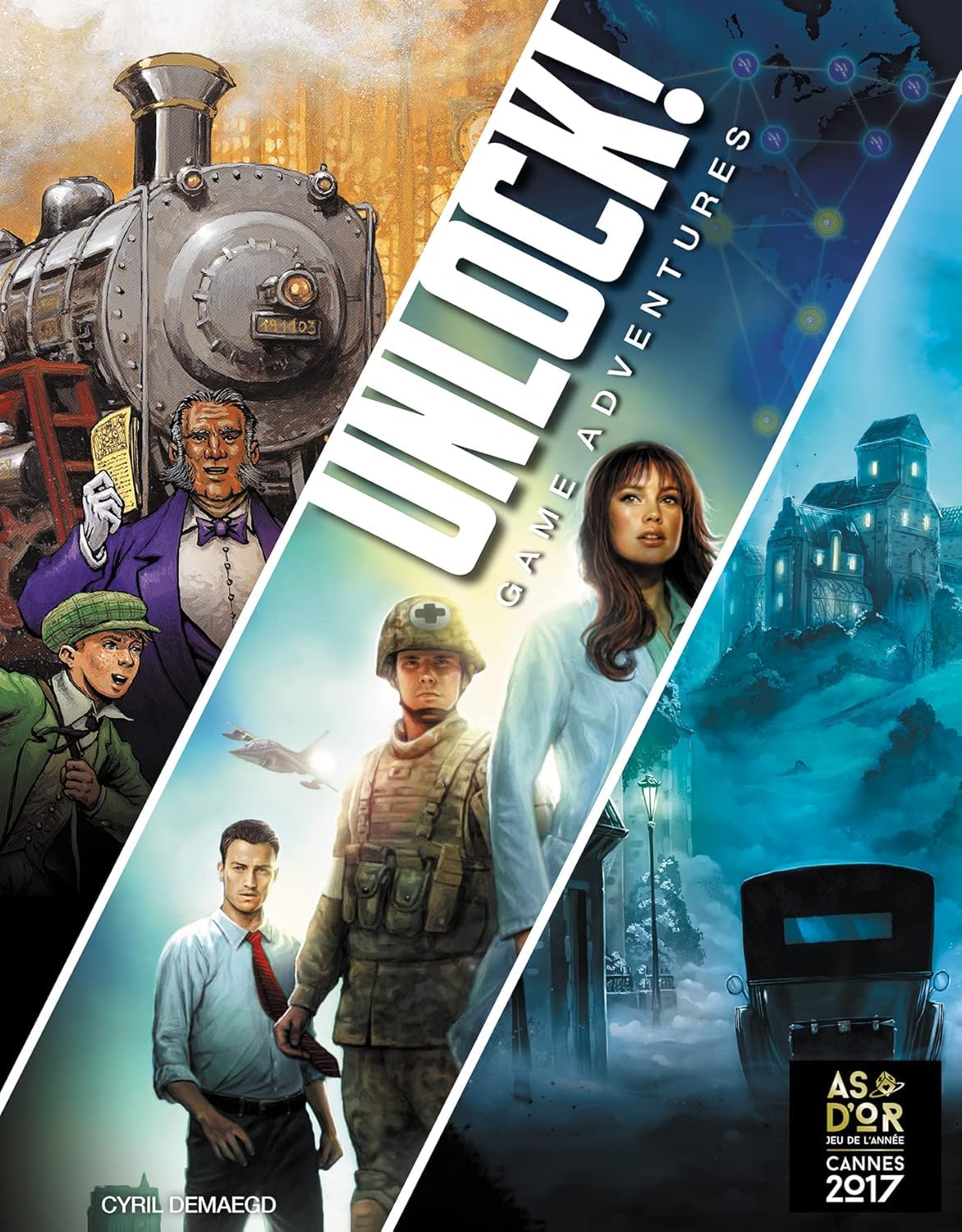 Asmodee - Unlock! Game Adventures - Escape Game pour Adultes & Enfants dès 10 Ans - Jeu de Cartes Coopératif - A Jouer avec Application Gratuite - 1 à 6 Joueurs - 60 Min - en Français- Space Cowboys