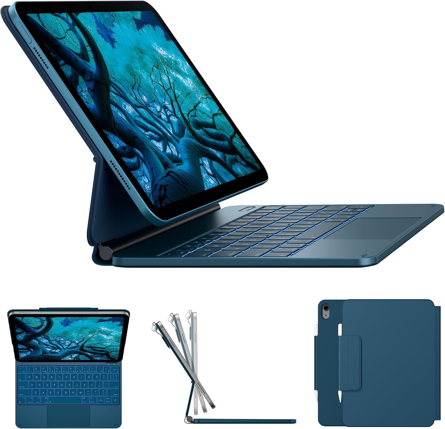 typecase Edge Keyboard for iPad A16 & 10th Gen, Blue Pacific Blue'26 - Image 1