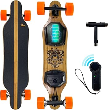 Longboard Elettrico AsVIVA LB2 - 35 Km/h, 25 Km Autonomia, Telecomando - Foto 11