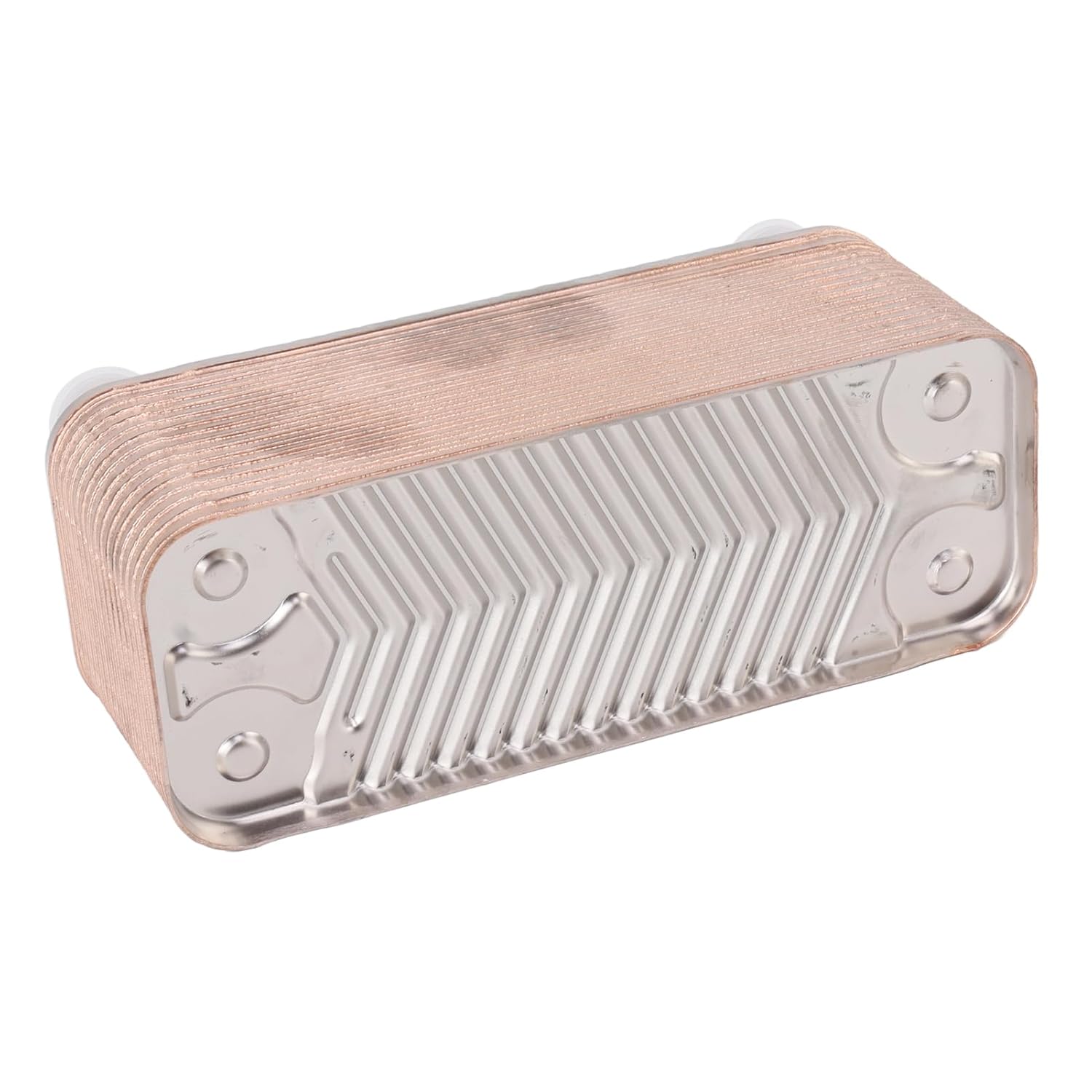 30 Plate Less Steel Heat Exchanger Wort Chiller Brewing Cooling Counterflow Clooler for Homebrew Beer Tool NPT 1/2 Inch, Multifunctional Accessory for Home Use