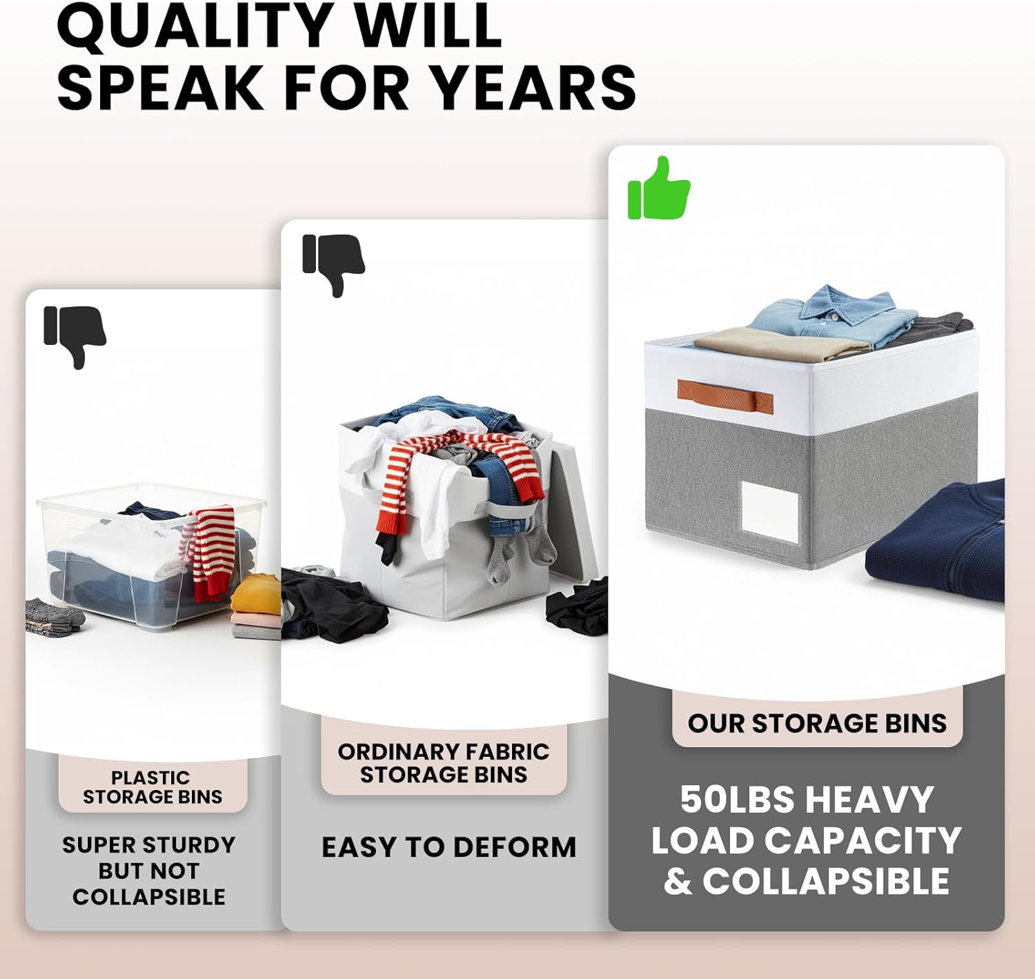 Criusia Large Closet Storage Baskets for organizing 4 Pack, Non-Dust-Absorbing Closet Shelf Organizer Bins with Handles & Labels - Decorative Collapsible Baskets for Living Room Bedroom Nursery Dorm