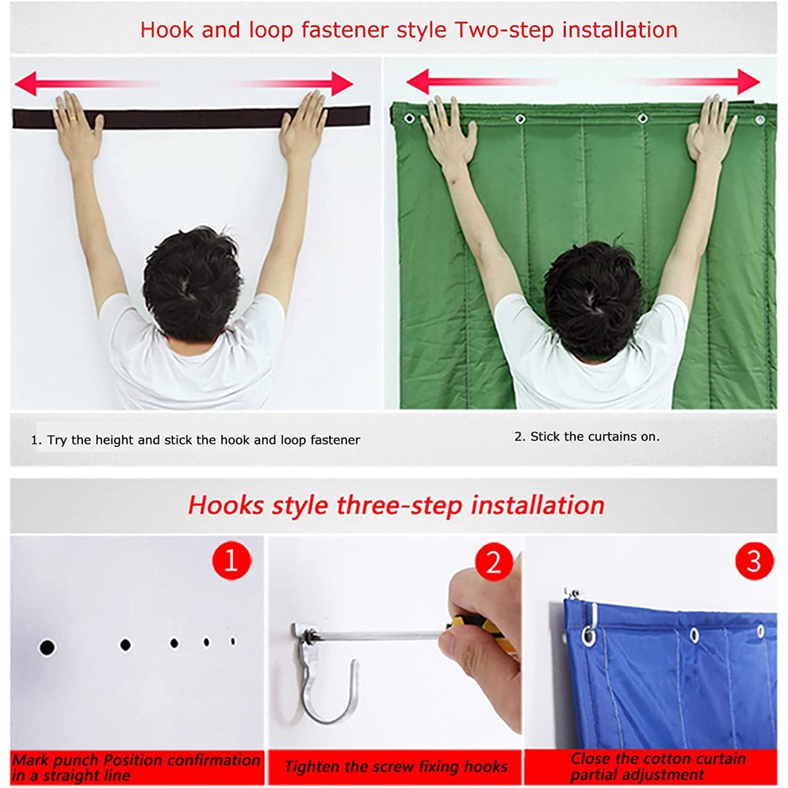 Zugluftstopper für Türen, Türvorhänge Kälteschutz, Wärmeschutzvorhang für Winter, Schallschutz Vorhang, Thermovorhang für Heizraum Küche, Isolierung(W80cmxH210cm/31.5x82.7in)