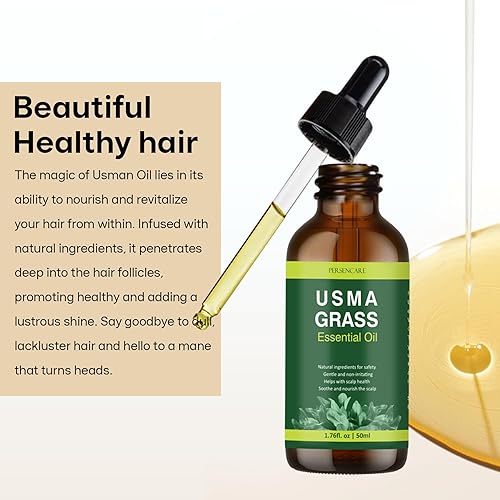 Miniatura 6 de Barra de champú natural de jugo Usma + juego de aceites esenciales, oscurecimiento y crecimiento del cabello, jabón de depilación gris para hombres