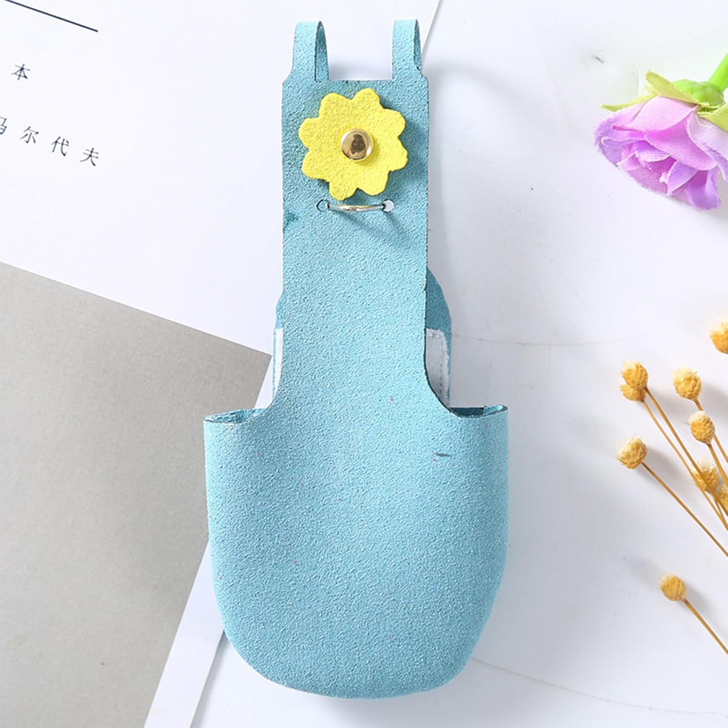 Washable Cloth Parrot Clothes, Bird Diapers, Suede Adjustable Diapers, Flying Clothes Pigeon Diaper Reusable Comfort Fit for Parrots, Cockatiels, and Other Small Birds (Small Blue)