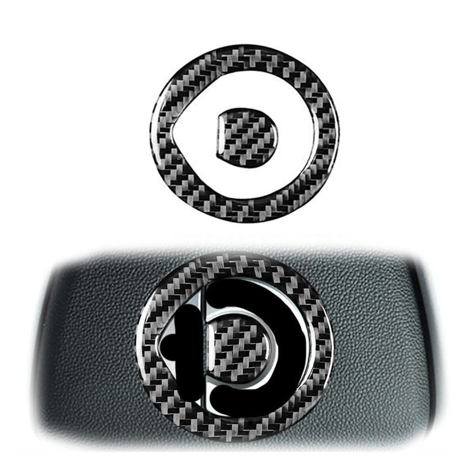 Hfjfdq M For Banz For Smart Fortwo 451 C451 Coupe A451 Cabrio Pulse Passion 2011-2015 Carbon Fiber Car Air Conditioner Vent Cover Interiors Stickers