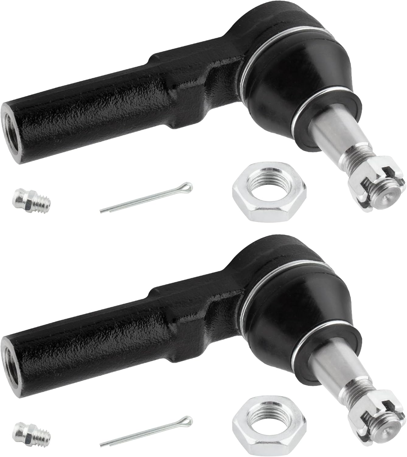 4pcs Tie Rod End Kit ES3349 EV398, Outer Tie Rod Ends and Inner Tie Rod End Kit for Ford Taurus 1996-2006 3.0L 2986cc & 1996-2005 3.0L 2968cc & 2007, for Mercury Sable 1996-2005
