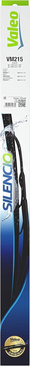 Valeo Silencio Wiper Blade VM215 574278 Front Length: 700mm/650mm Set of 2 Wiper Blades (for Left and Right Hand Drive Vehicles)