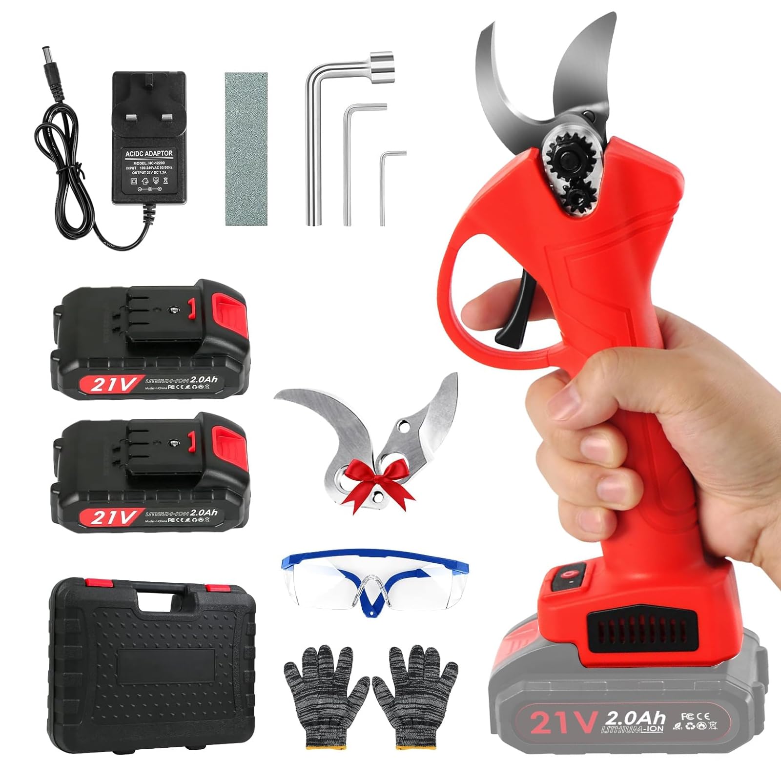 Sécateur électrique sans fil moteur sans balais autonomie 10h coupe 80mm