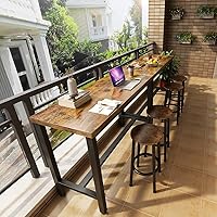 Vista 2 de Recaceik Juego de comedor de 3 piezas, mesa de bar moderna y taburetes para 2 encimeras de cocina, bistró, fácil de montar para desayuno, rincón
