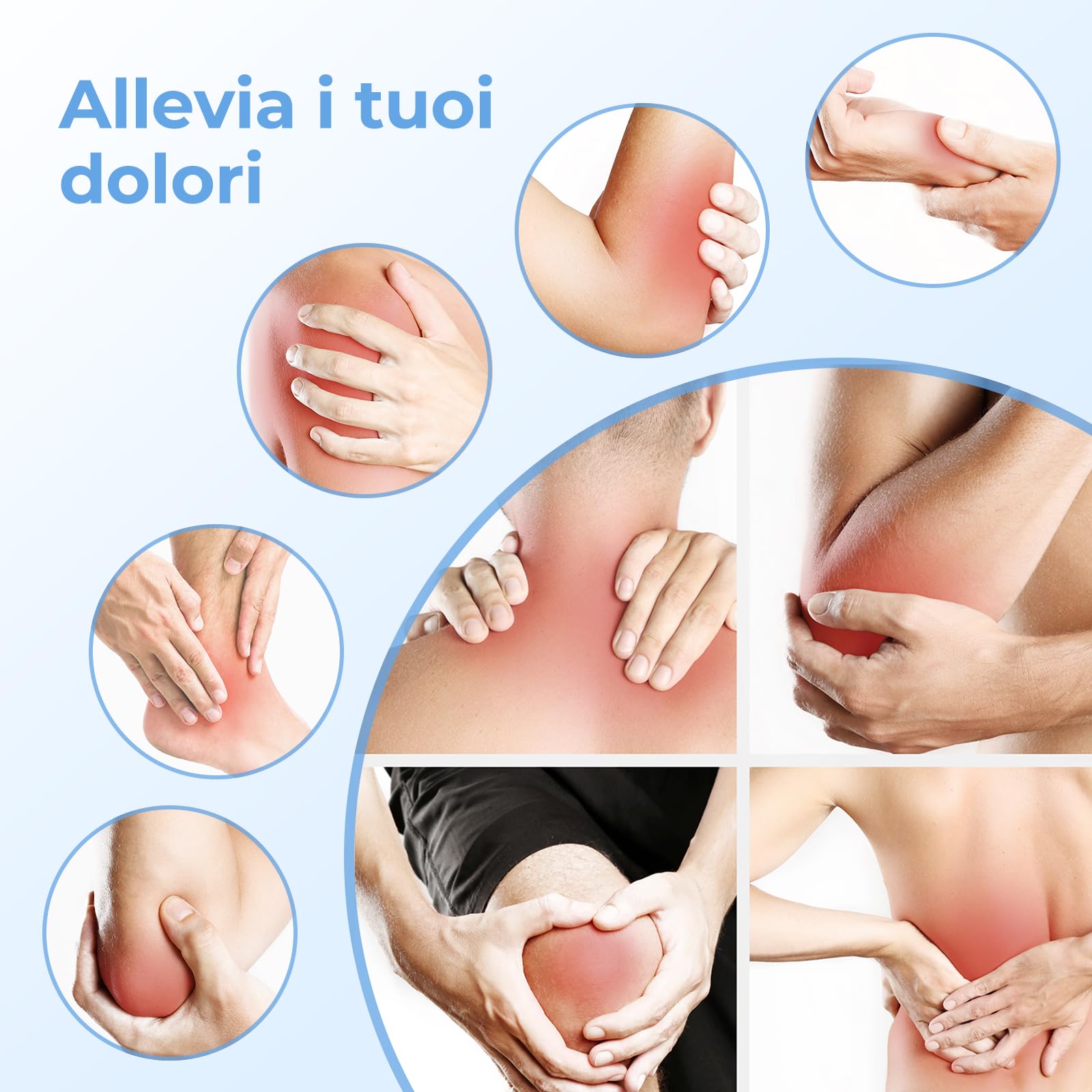 AUVON Elettrostimolatore Muscolare, TENS Elettrostimolatore a Doppio Canale con 20 Modalità e 10 pezzi di Elettrodi TENS con Design Brevettato per Alleviare il Dolore a Schiena, Collo e Spalle
