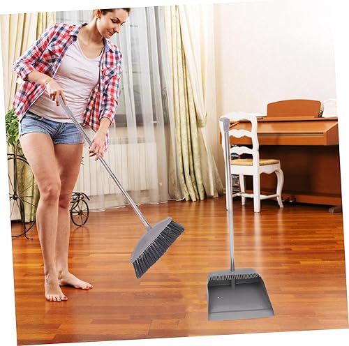 Miniatura 9 de HEALLILY 1 Unidades de recogedor al aire libre Lobby recogedor escoba recogedor y cepillo herramientas de limpieza de habitaciones Pala de basura