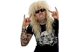 Neil Wig 80s Blonde Rocker Wig Rockstar Wigs for Men