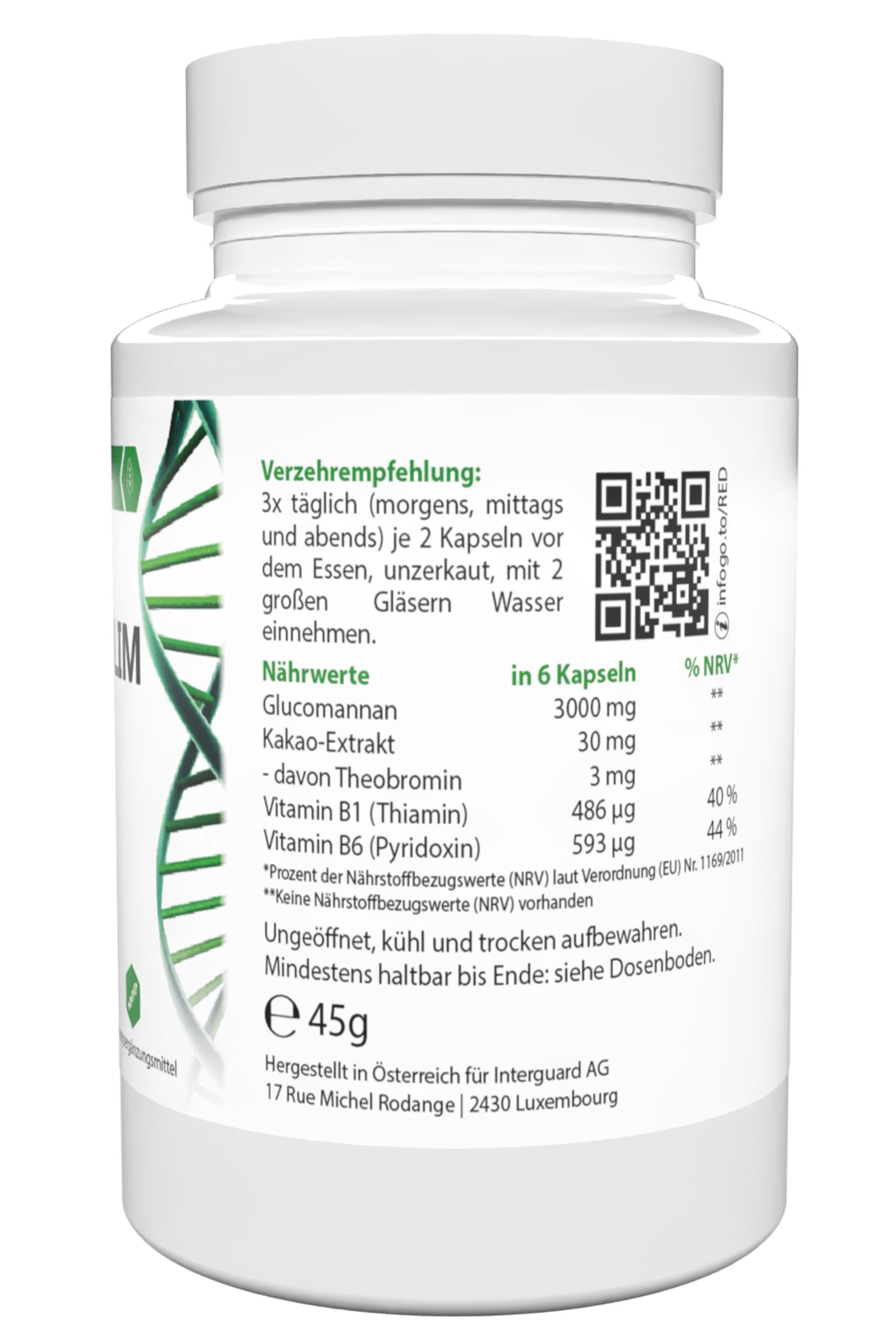 Reduslim - 120 capsule (2 x 60 capsule), confezione da 2 pezzi