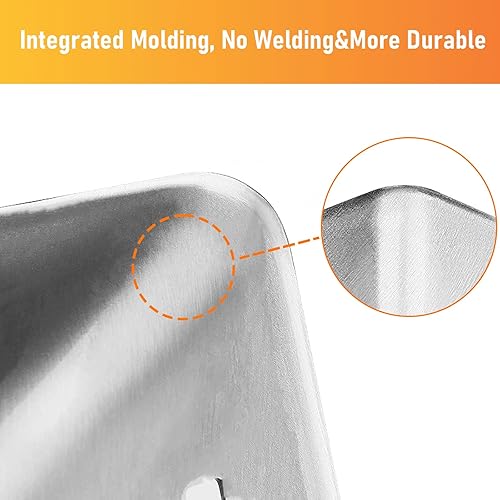 Miniatura 5 de Grisun Cestas para parrilla de verduras, 3 unidades, canastas resistentes para parrilla al aire libre con asa, cestas de verduras de acero