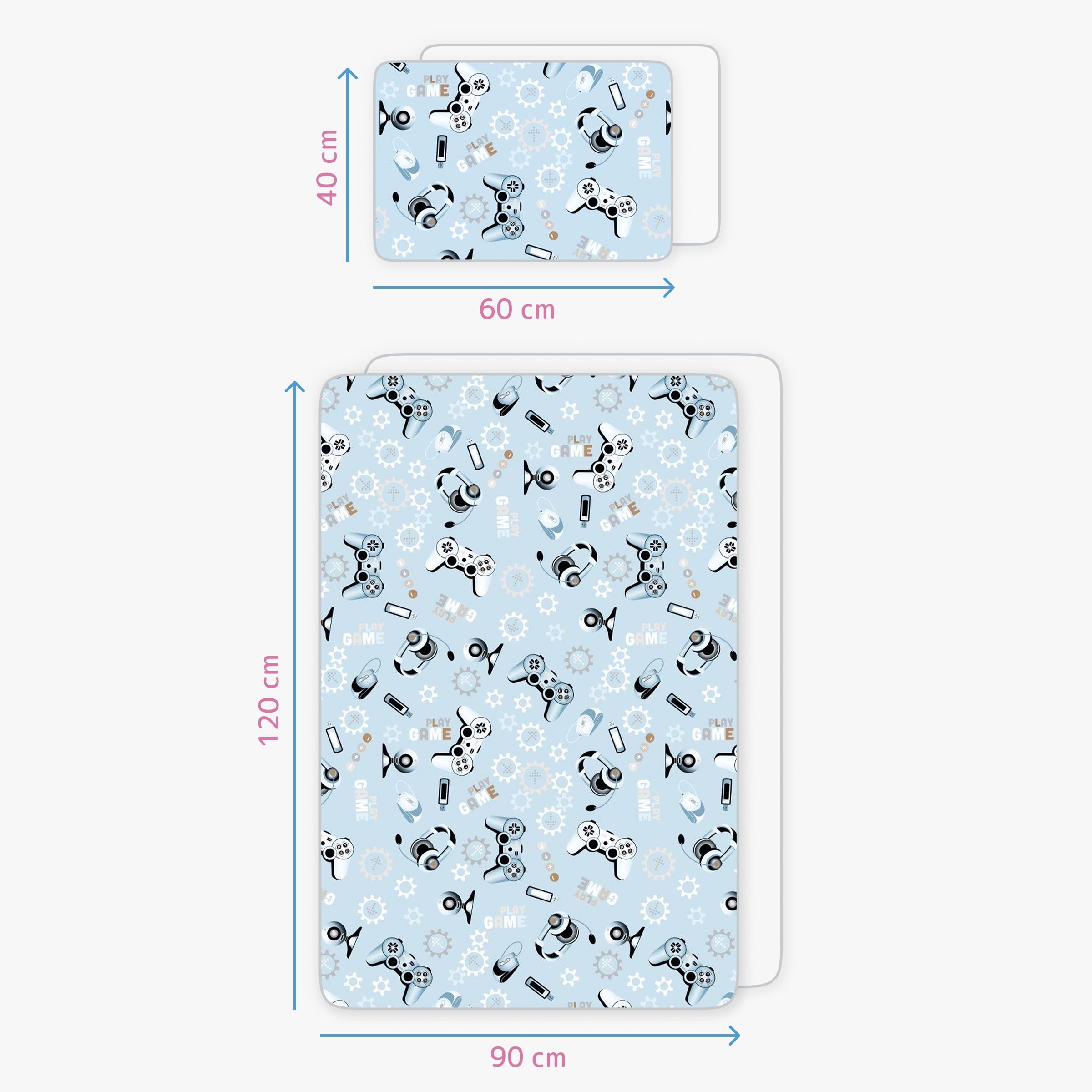 Baby Comfort 4 Piece Toddler Kids Cot Bed Set 120x90 cm Duvet Pillow Duvet Cover Pillowcase 12M+ (It's a Boy) — view 29