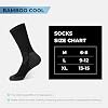 BAMBOO COOL Calcetines de Algodón para Hombre, Deportivos para Correr, Acolchados, que Absorben la Humedad, Transpirables, con Soporte de Arco, Paquete de 6 6
