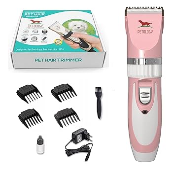 Petology Professional Automatic Rechargeable Pet Hair Trimmer for Dogs & Cats Grooming Machine Wireless