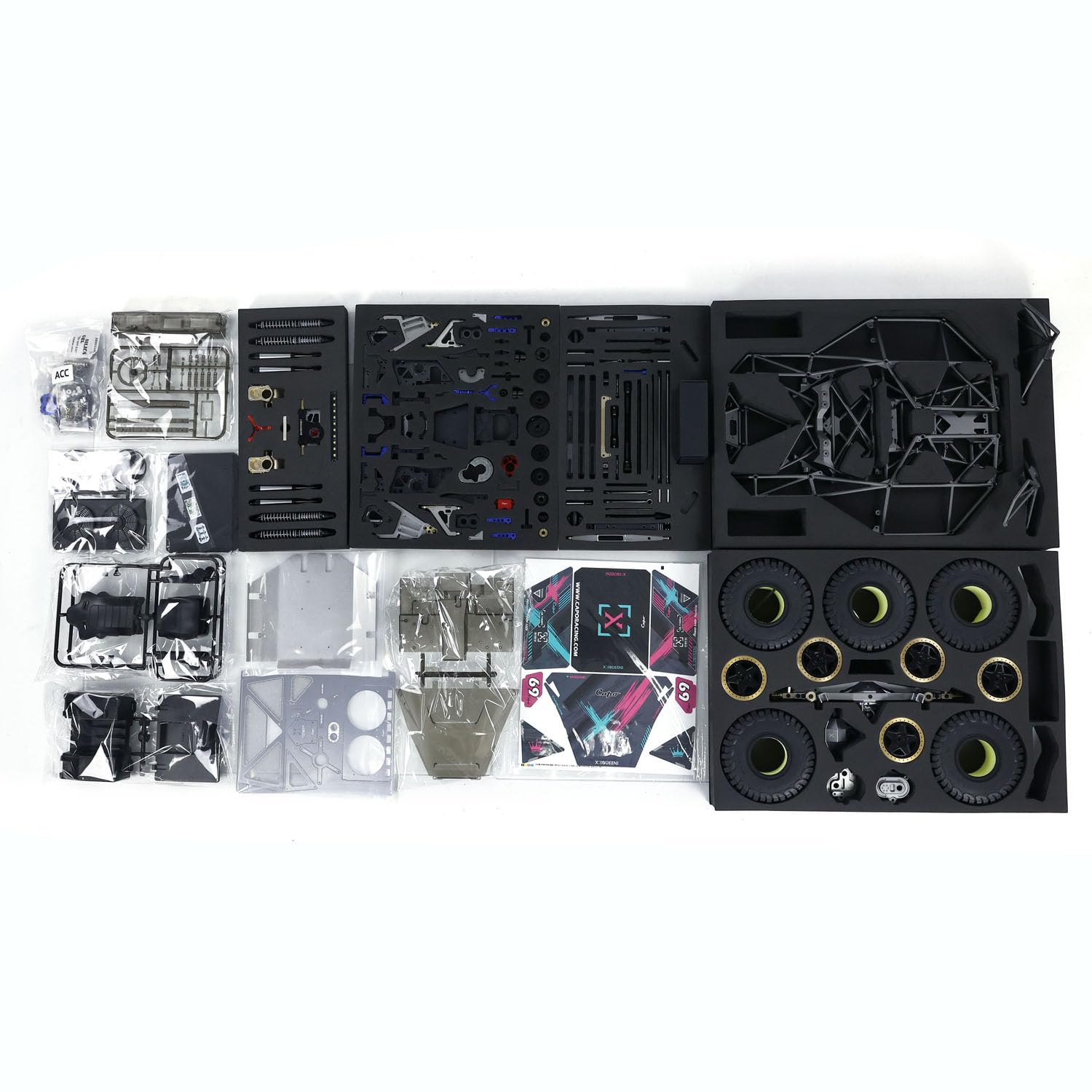 wheelfun Capo 1/8 4X4 RC Crawler Car Model Unassembled Unpainted for U4 Queen CD1582X RC Racing Vehicles Model 2-Speed Transmission Light