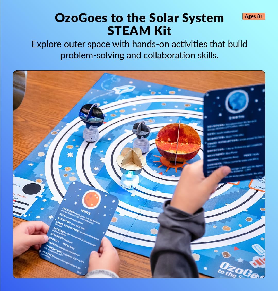 Ozobot OzoGoes to The Solar System, STEM Kit, Ages 8+, Learn The Solar System, Problem Solving, Classroom Science Activities, Easy Assembly, NGSS Aligned, Digital Lessons, Robot Not Included