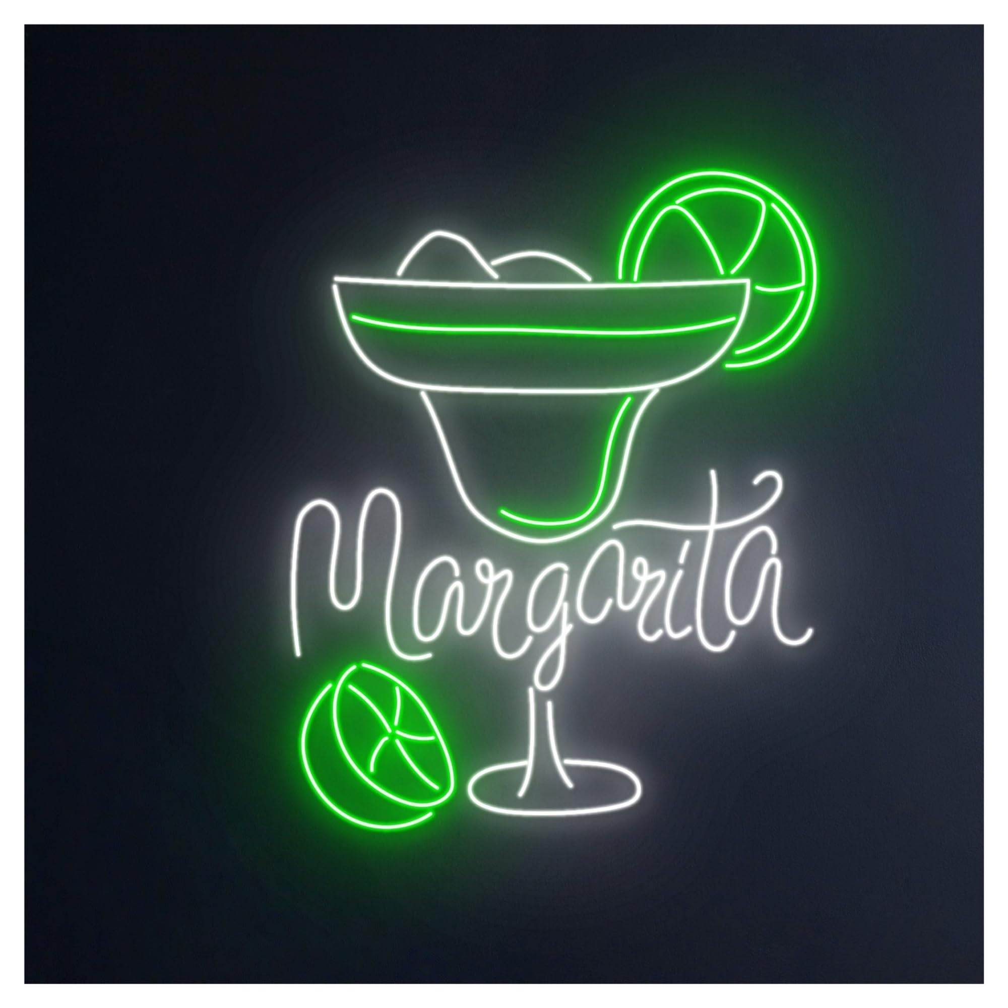RONGCH Hanging Art Neon Signs Bistro Neon Sign, Suitable for Home Bar Wall Decor with Dimmable 53cm