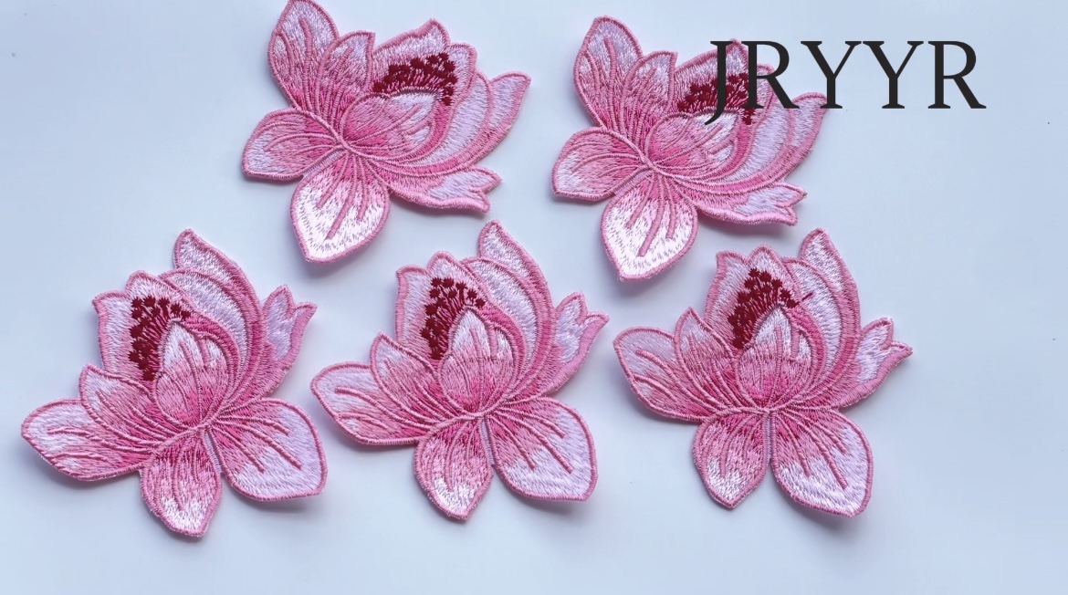 Amazon.com: JRYYR Multicolor 8 * 8 cm Lotus 5 Flowers Iron-On