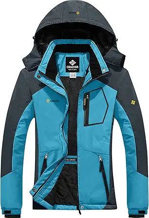 GEMYSE Women's Mountain Waterproof Ski Snow Jacket Winter Windproof Rain Jacket