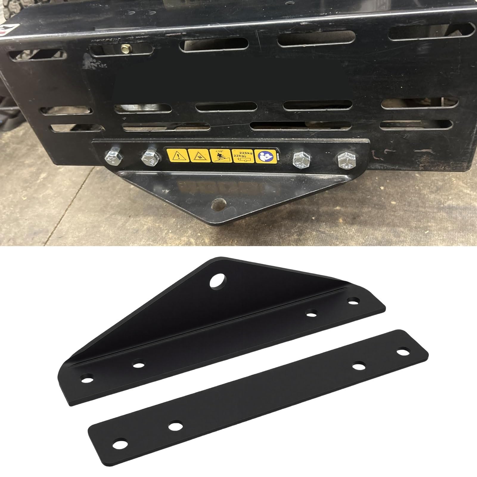 RiToEasysports Anhängerkupplungssatz, Stahlmäher-Anhängerkupplungssatz OEM 79108500, Einrastbar, für ZT HD 60 52 48 44 und Pro Turn-Modelle Zum Abschleppen bei der Rasenpflege