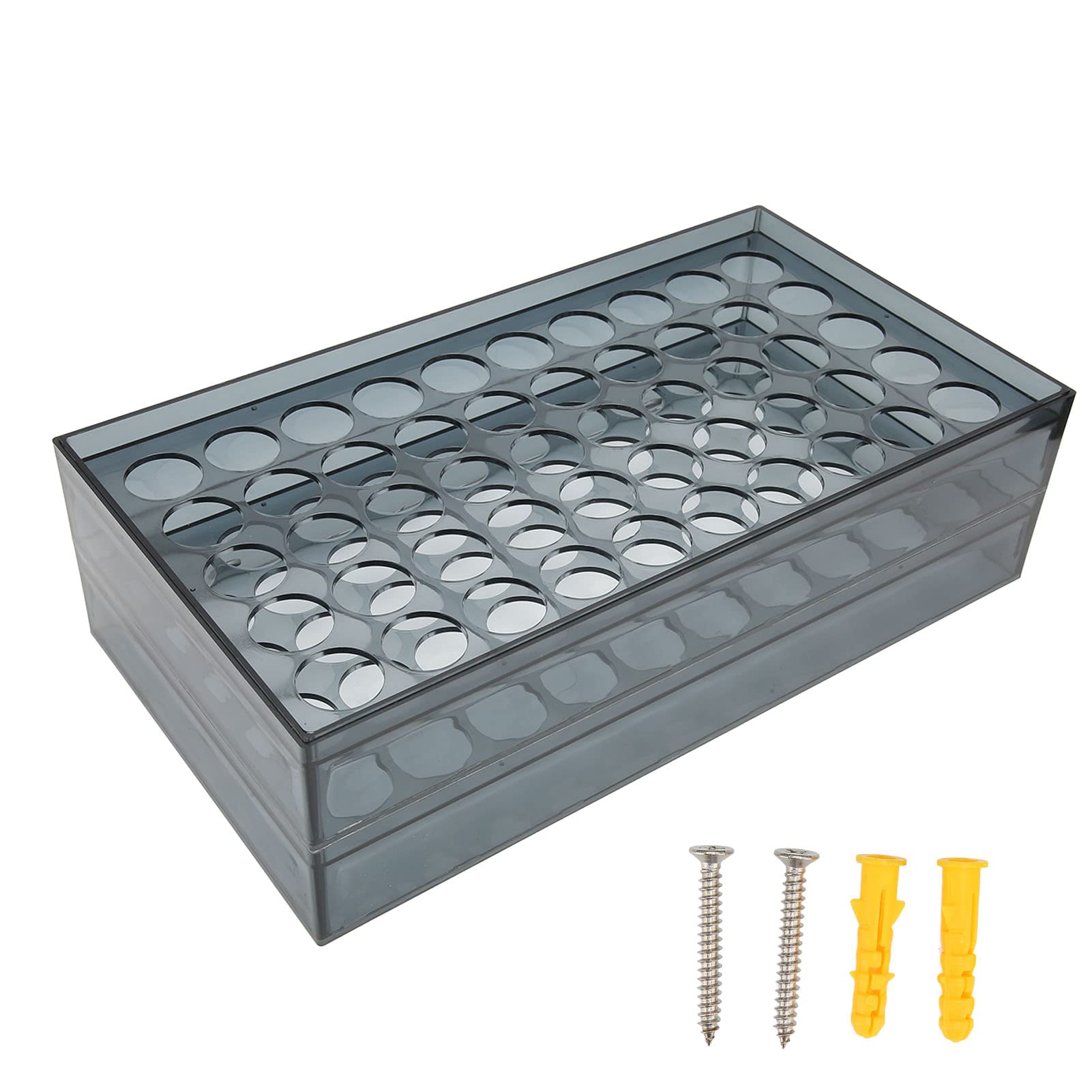 Porte-bouteilles de tatouage mural en polycarbonate épais transparent de 37cm