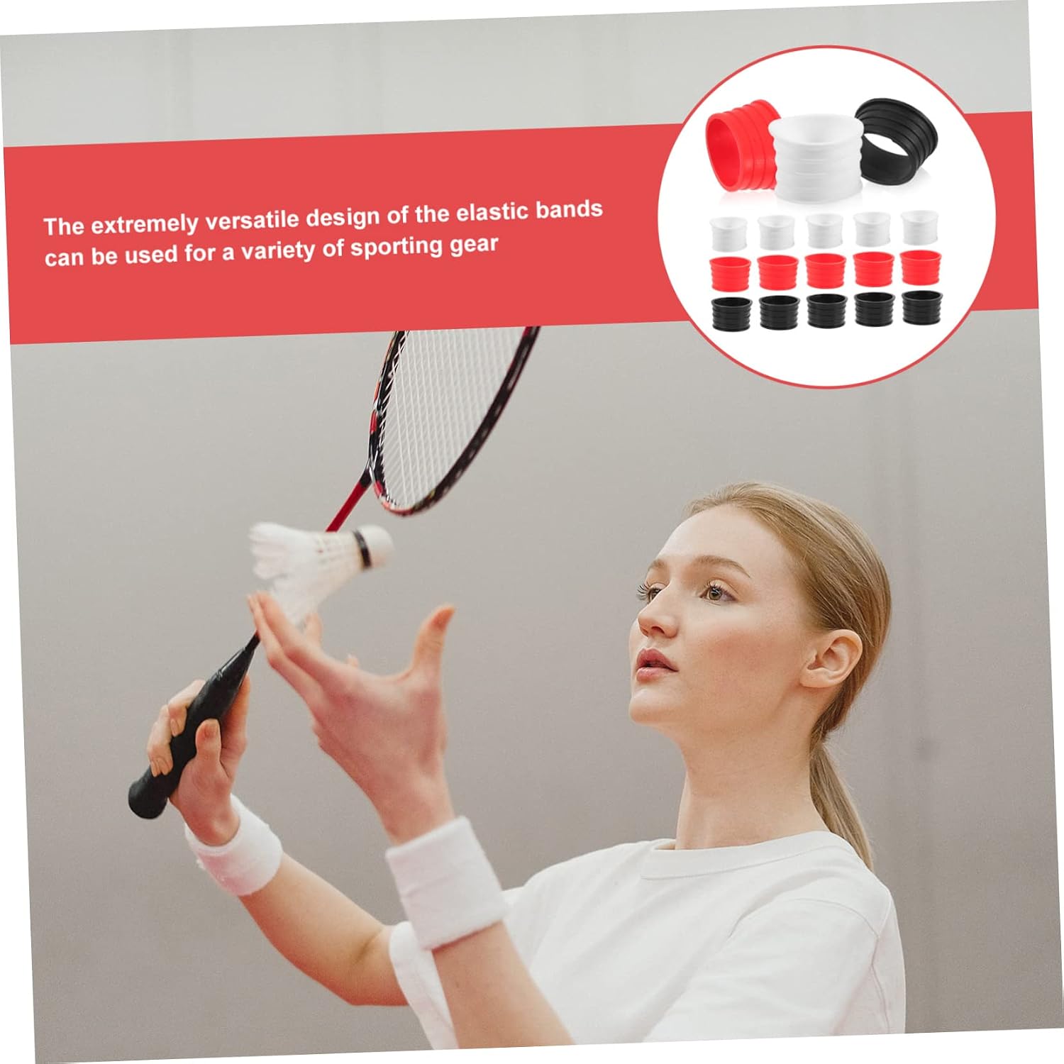 GALPADA Tennis Racket Sweatband Tennis Grip Racquet Overgrip Racket Grip Sweaty Tennis Handle Wrap Grips Strap