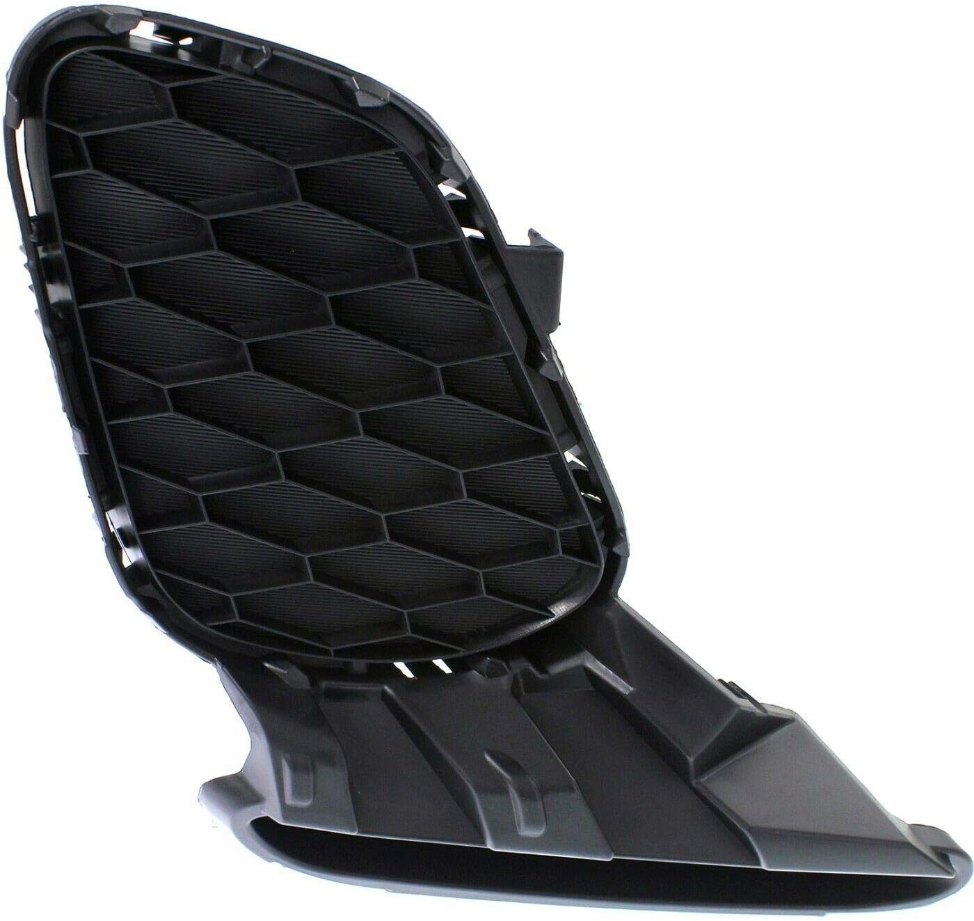 DAT AUTO PARTS Front Right Passenger Side Bumper Insert Fog Light Molding Cover Grille Trim Replacement For 2012-2013 Mazda 3 Except Mazda Speed Models Black Textured MA1039115 BGV550C11B