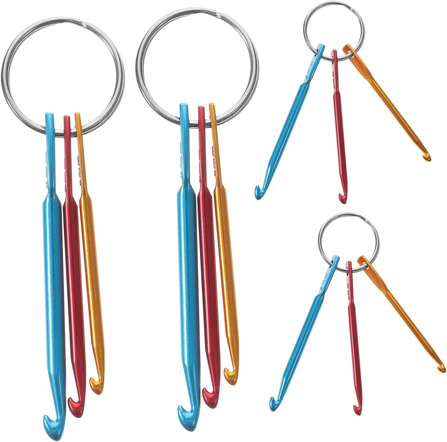 ARTIBETTER 20pcs Portable Crochet Hooks Lightweight Knitting Tools for Yarn Weaving for Knitting Shoes Hats Gloves and More